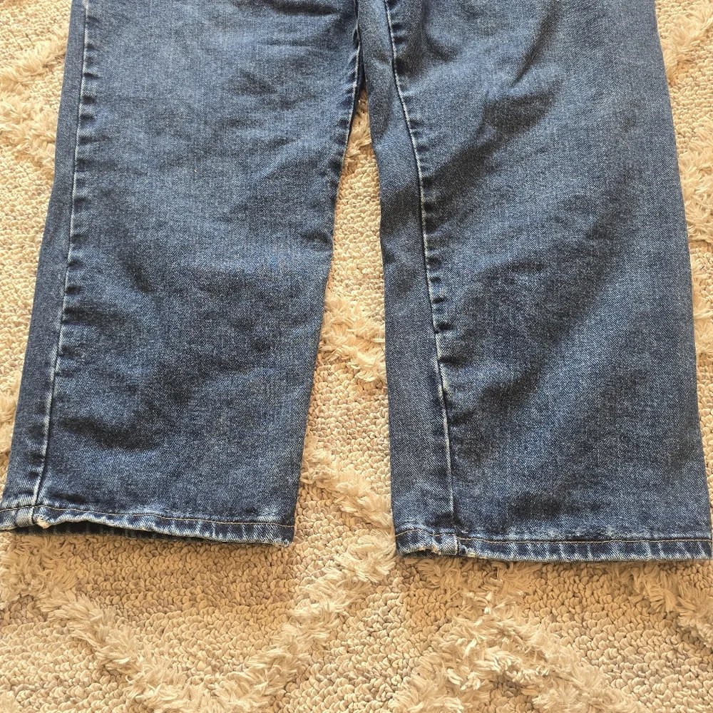 Wrangler Blues Women's Jeans Size 20x30 Plus Dark Blue Denim Straight Leg - Picture 2 of 9